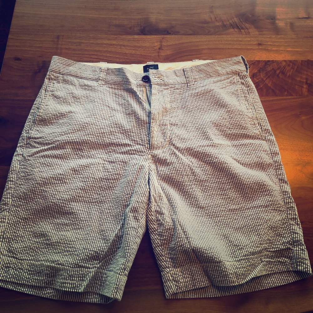 J crew seersucker shorts